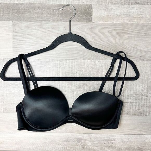 Victoria's Secret Very Sexy Multiway Push Up Bra 34C Black Underwire - Picture 2 of 8